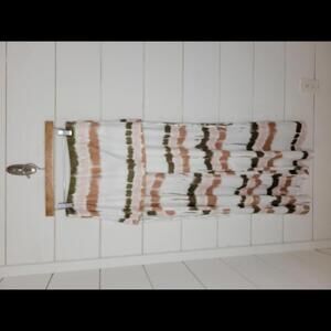 Boutique XL white tie dyed wide leg pants with skirt like waist